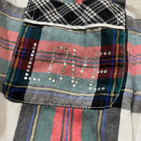 Victoria’s Secret plaid flannel pijama romper - Picture 4 of 7